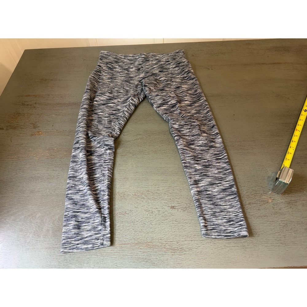 Calvin Klein Performance Space Dye Leggings Black White Athletic Pants Size M